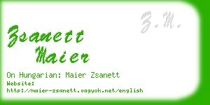 zsanett maier business card